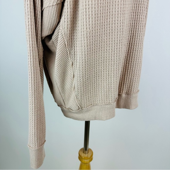 Free People We The Free Santa Clara Thermal Long Sleeve Tee Medium - Picture 7 of 14